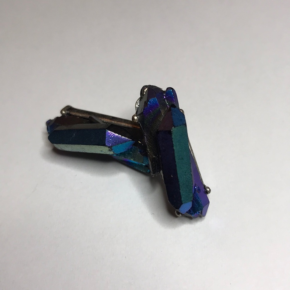 Rainbow quartz earrings